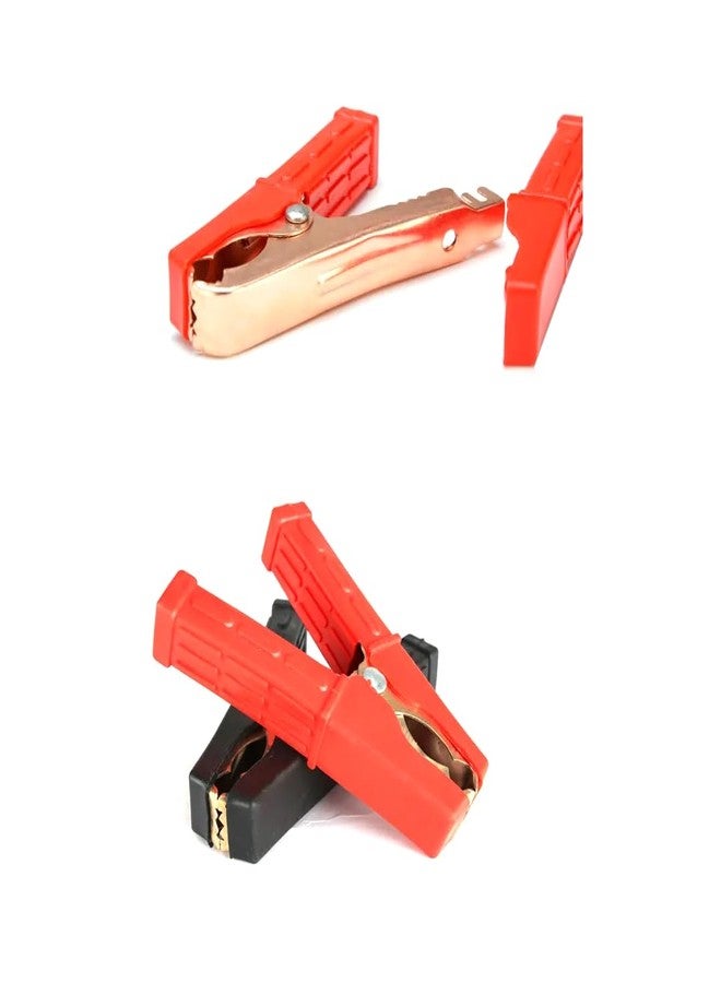 CentIoT - Heavy duty fully PVC insulated alligator crocodile clamps, Pack of 2 (Copper Plated Zinc Alloy, 200A 120mm) - Image 2